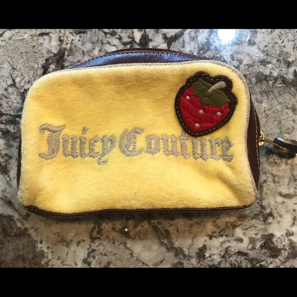 Juicy Couture Yellow Small Makeup Bag